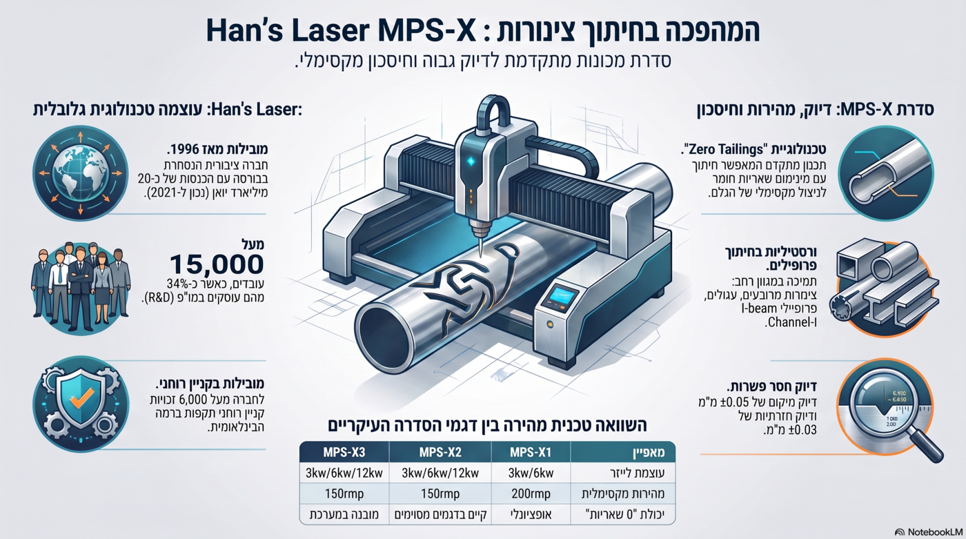 מכונות חיתוך לייזר לצינורות ופרופילים: הדור הבא של ייצור חכם