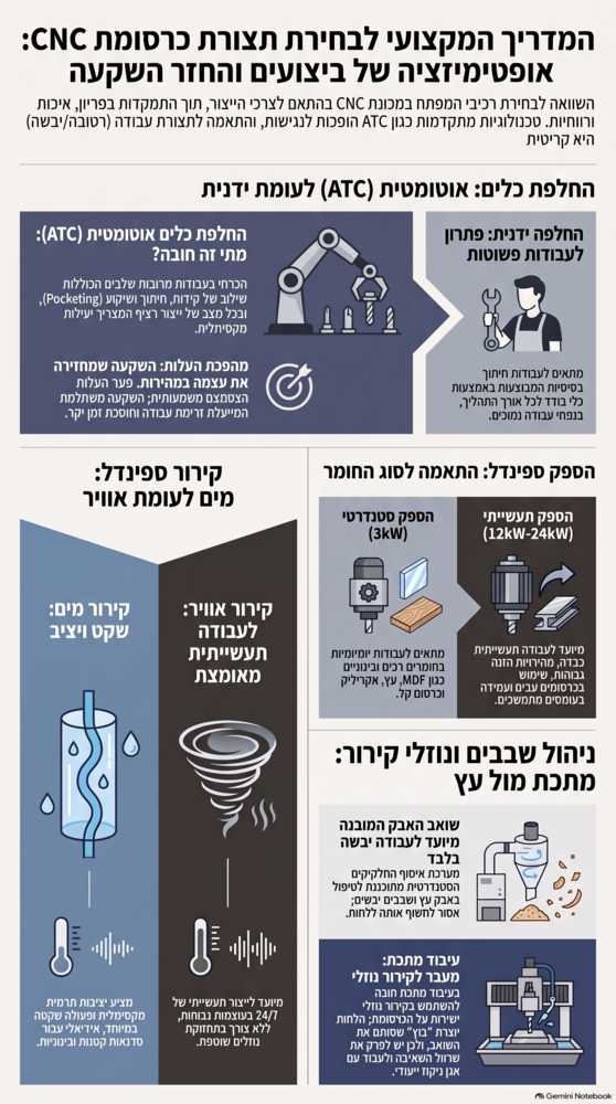 איך לבחור מכונת CNC? המדריך המלא לפני רכישה